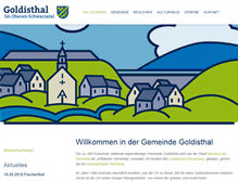 Tablet Screenshot of goldisthal.de